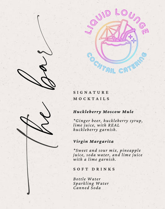 Custom Drink Menu